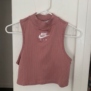 Nike striped crop top